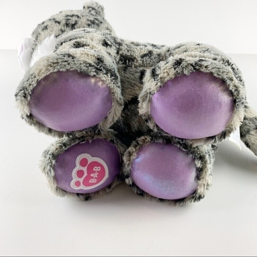 Build A Bear Sugar Sparkle Snow Leopard Stuffed Animal Plushie - Picture 9 of 12